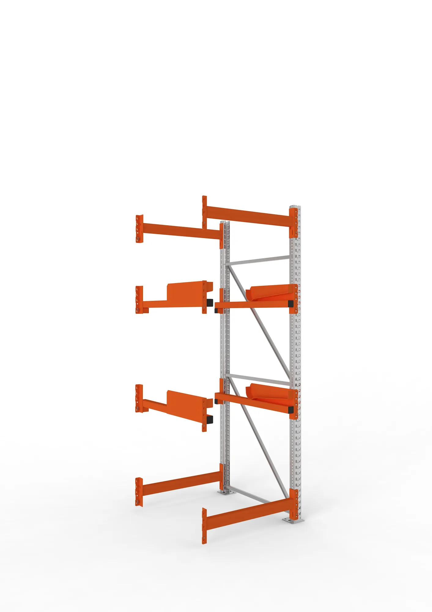 META MULTIPAL | Kabeltrommelregal | Anbauregal | 2700 x 900 x 1100 mm | Feldlast 4000 kg | 2 Ebenen | Typ 2 | verzinkt