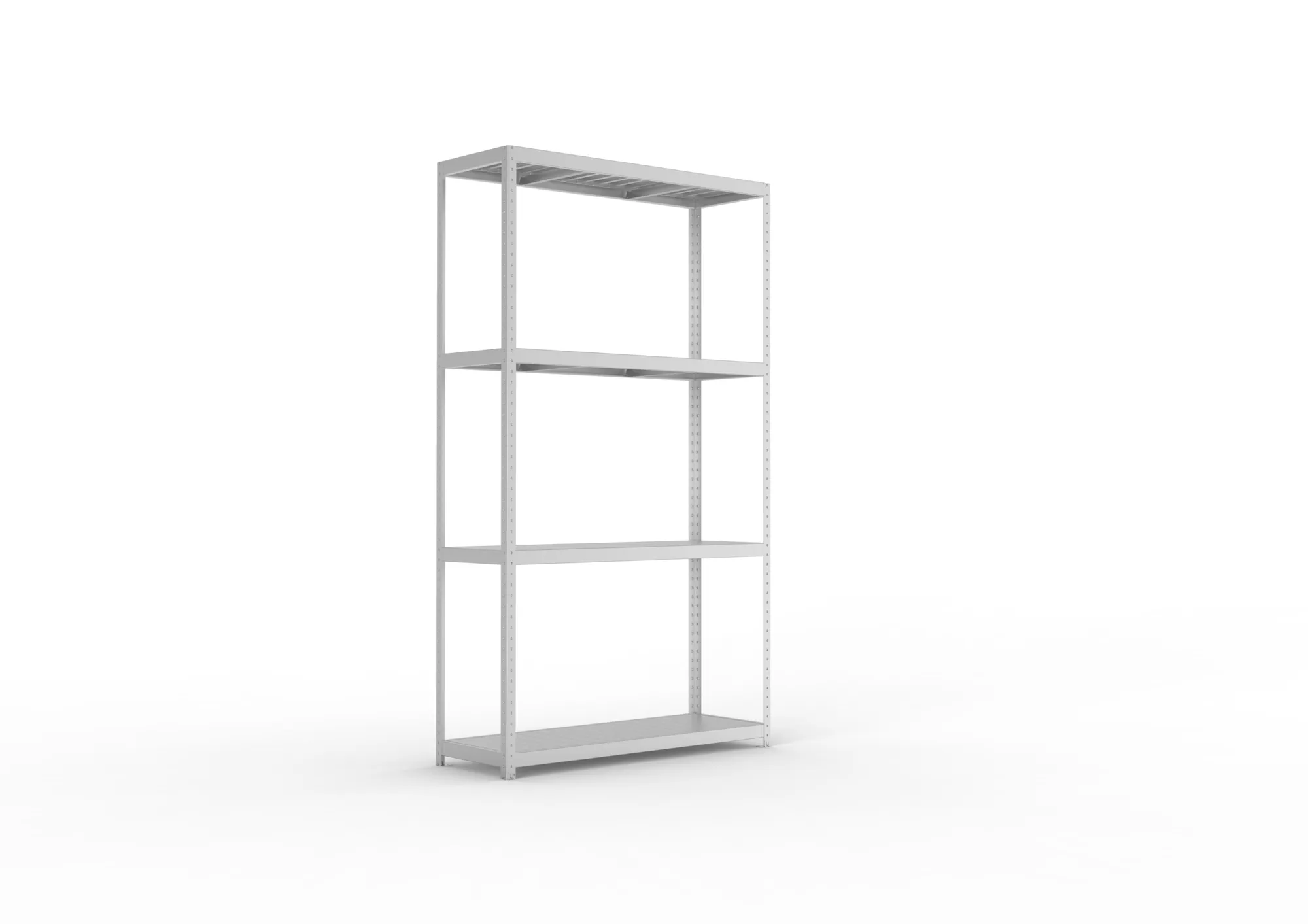 META SPEED-RACK Weitspannregal | Komplettregal | 2970 x 1700 x 600 mm | Fachlast 500 kg | Stahlpaneelböden | 4 Ebenen