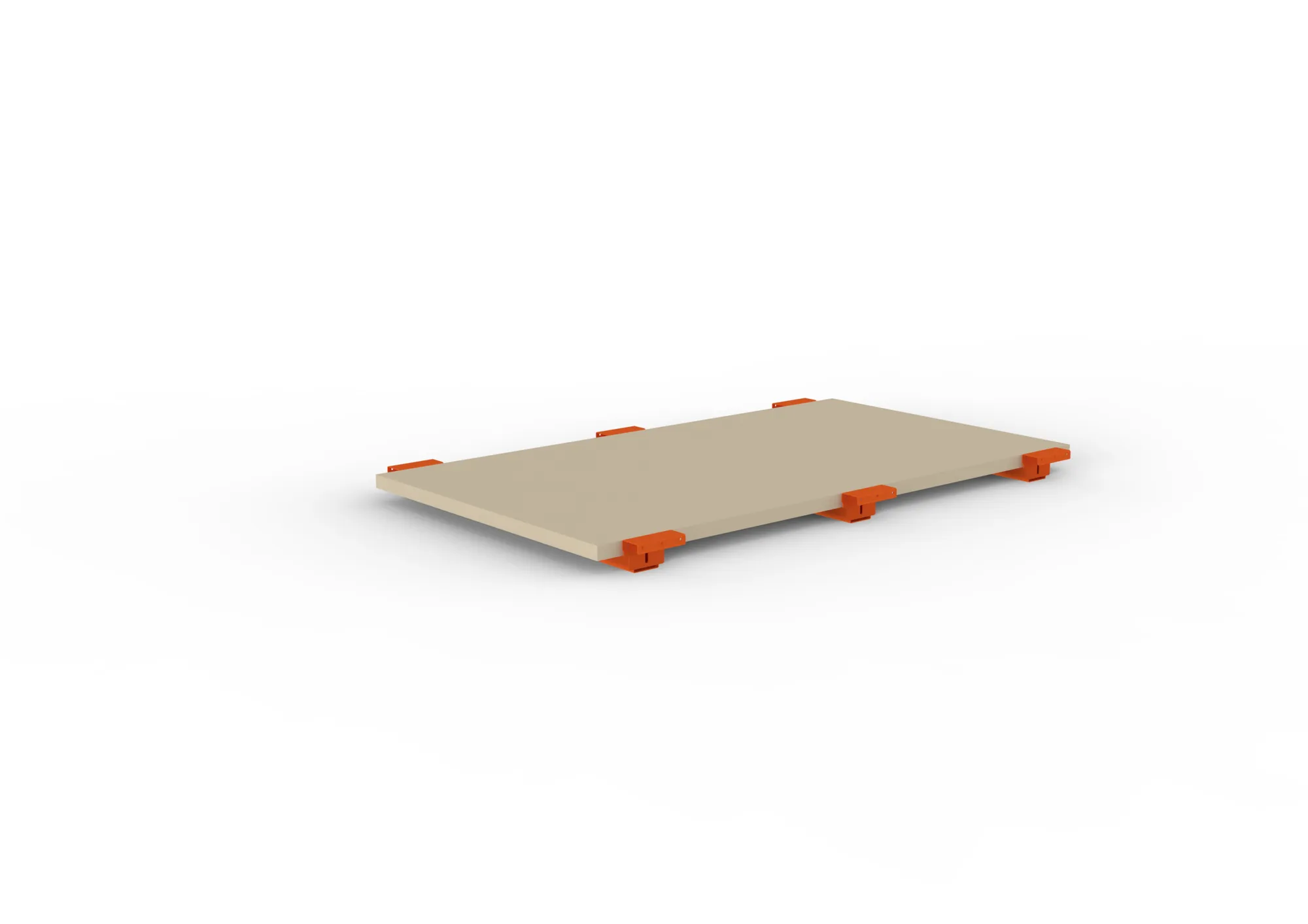 META MULTIPAL | Spanplattenboden 38 mm mit abgesetzten Tiefenauflagen | 1825 x 1100 mm