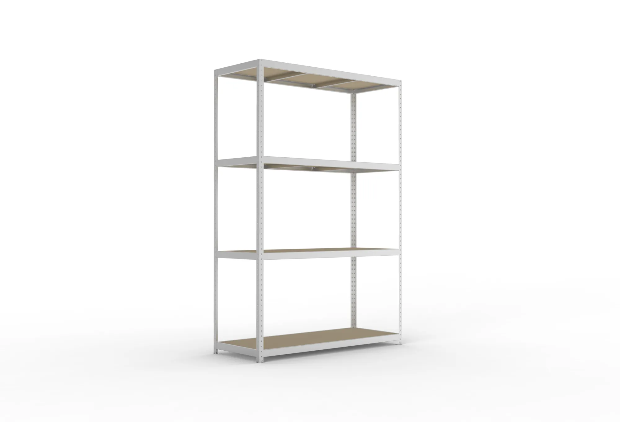 META SPEED-RACK Weitspannregal | Komplettregal | 2970 x 2000 x 800 mm | Fachlast 500 kg | Spanplattenböden | 4 Ebenen