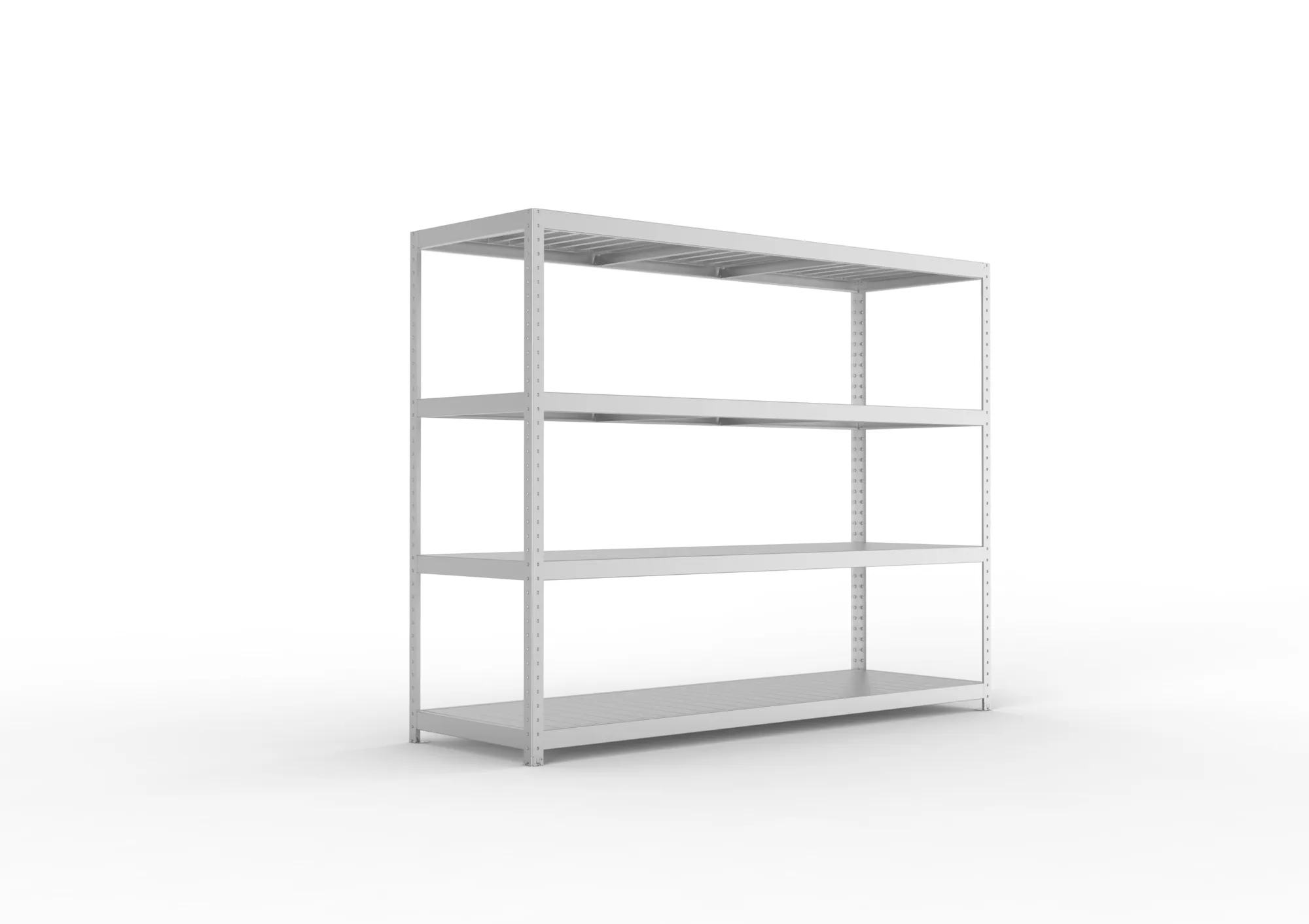 META SPEED-RACK Weitspannregal | Komplettregal | 1970 x 2500 x 800 mm | Fachlast 400 kg | Stahlpaneelböden | 4 Ebenen