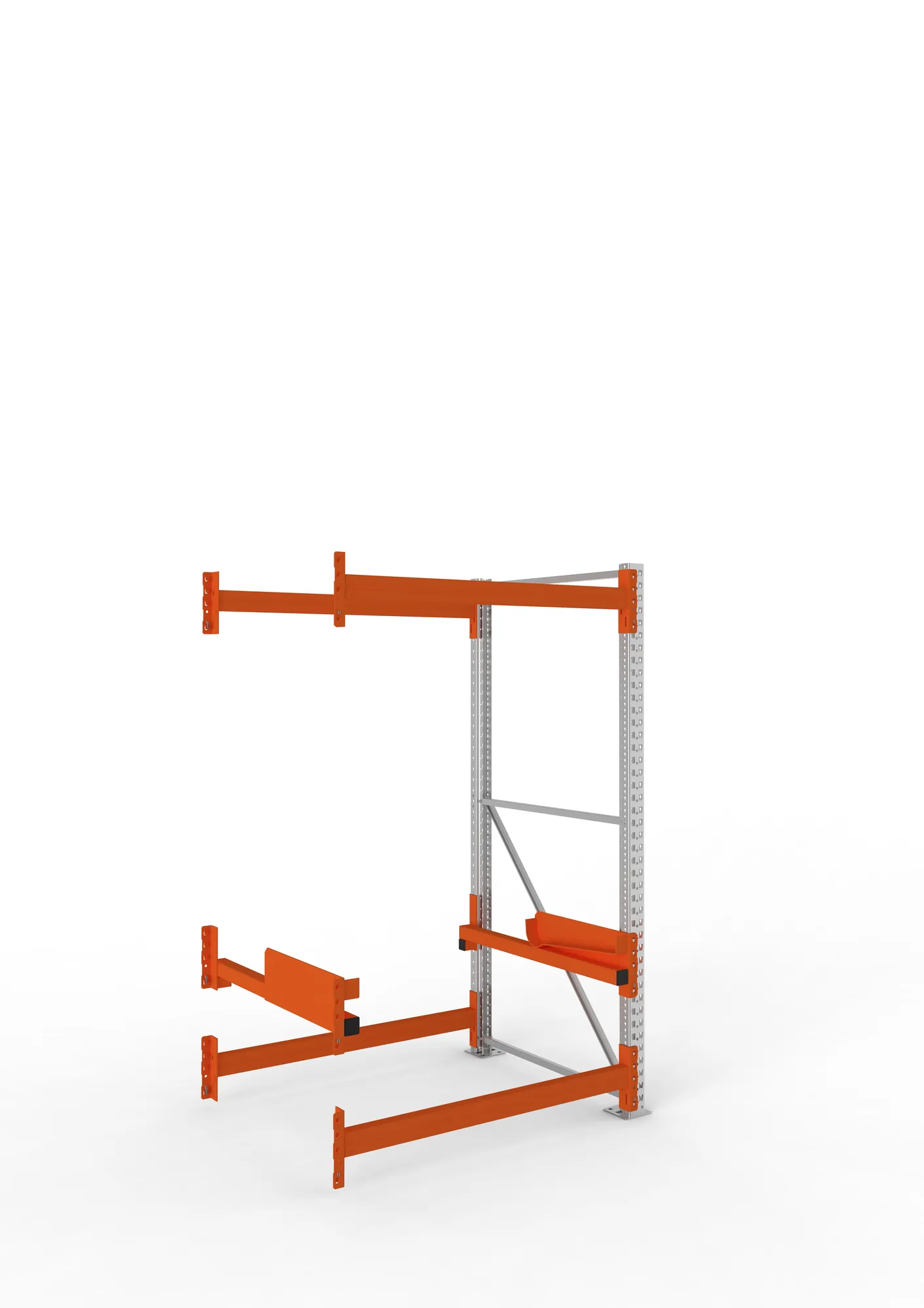 META MULTIPAL | Kabeltrommelregal | Anbauregal | 2200 x 1300 x 1100 mm | Feldlast 4000 kg | 2 Ebenen | Typ 2 | verzinkt