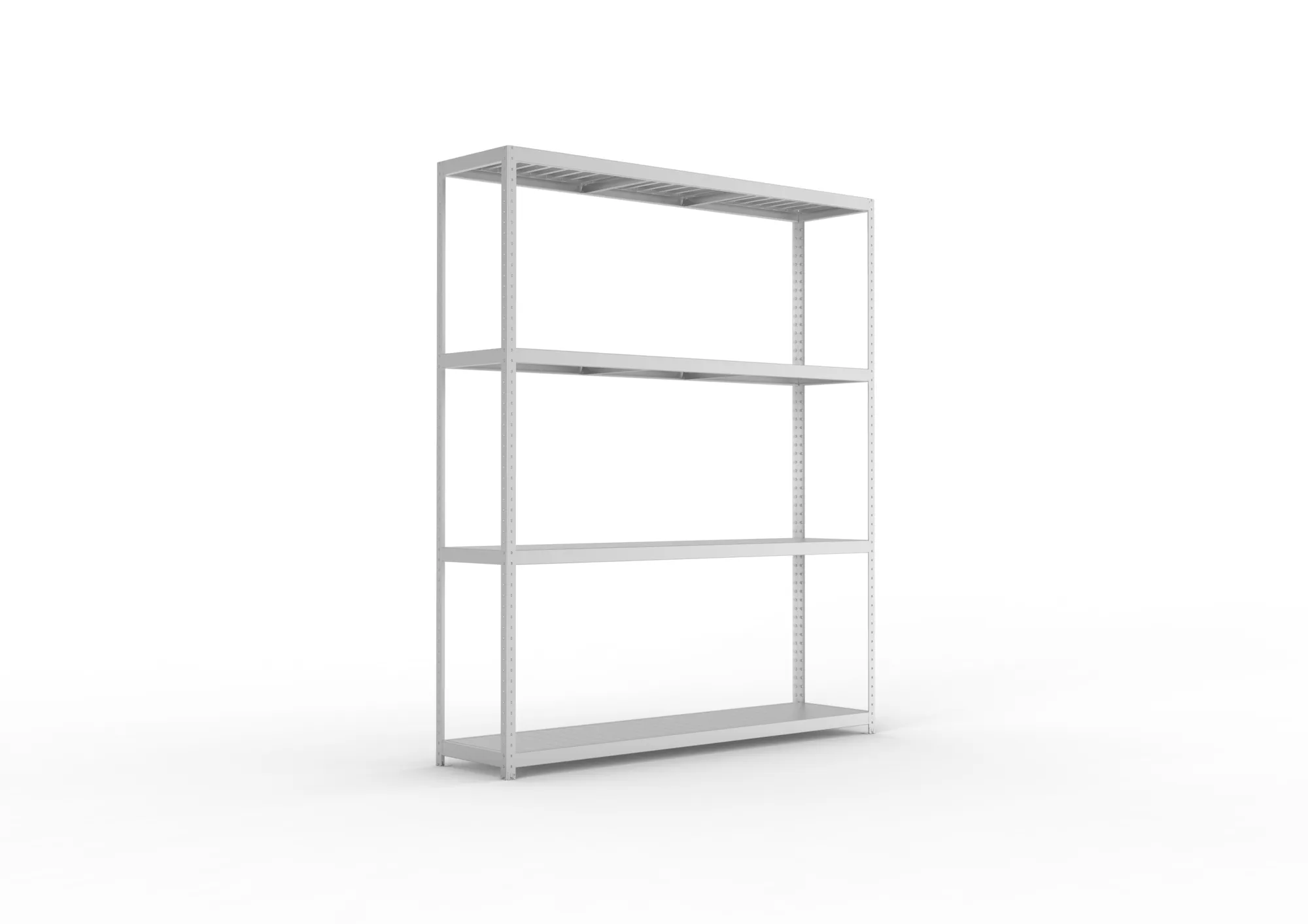 META SPEED-RACK Weitspannregal | Komplettregal | 2970 x 2500 x 600 mm | Fachlast 400 kg | Stahlpaneelböden | 4 Ebenen