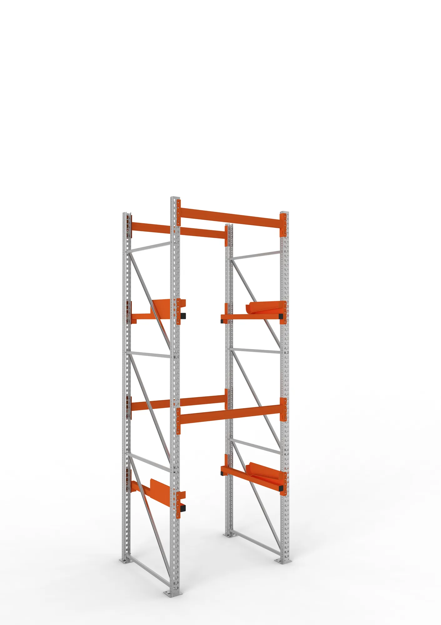 META MULTIPAL | Kabeltrommelregal | Grundregal | 3800 x 1300 x 1100 mm | Feldlast 4000 kg | 2 Ebenen | Typ 2 | verzinkt