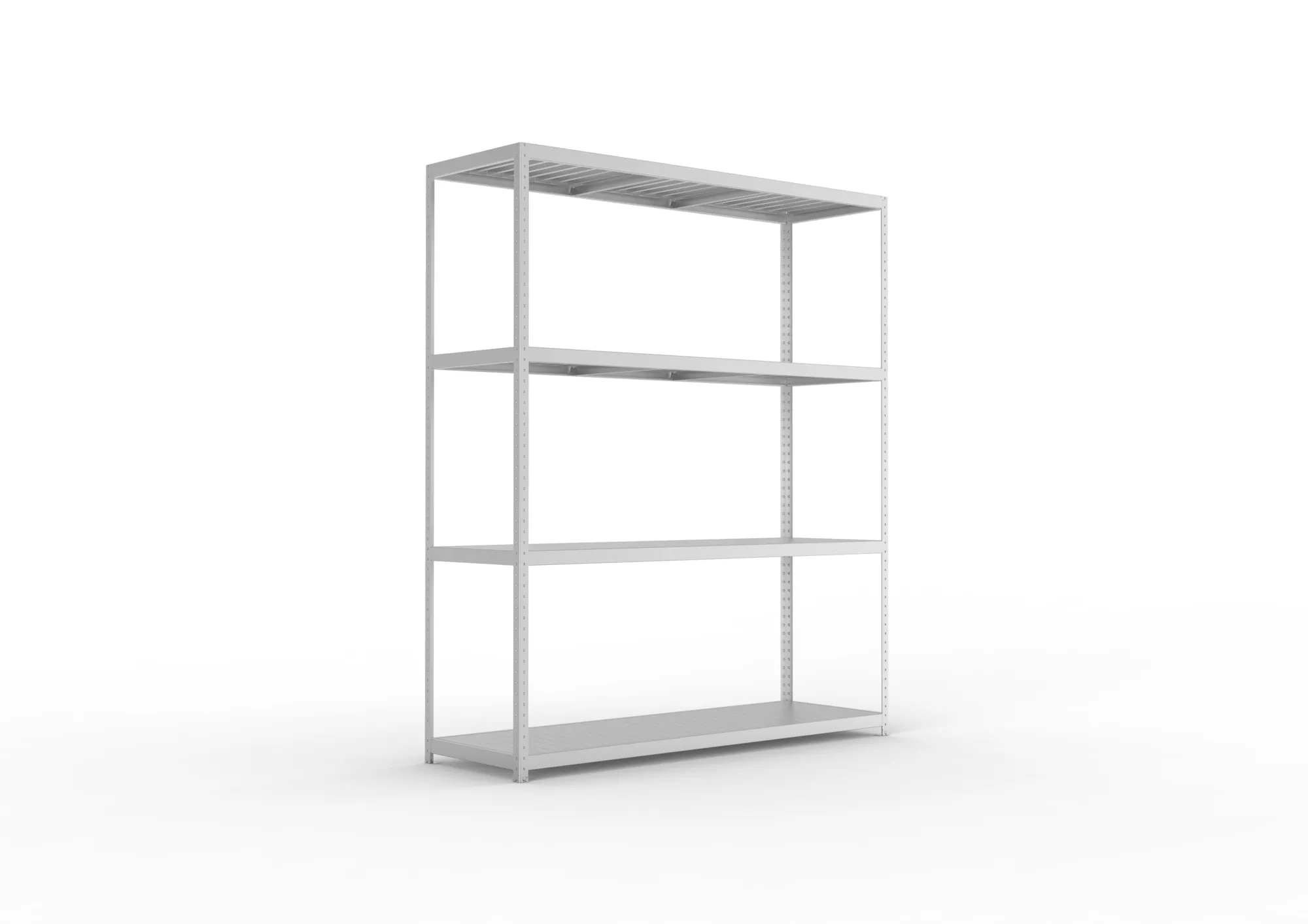 META SPEED-RACK Weitspannregal | Komplettregal | 2970 x 2500 x 800 mm | Fachlast 400 kg | Stahlpaneelböden | 4 Ebenen