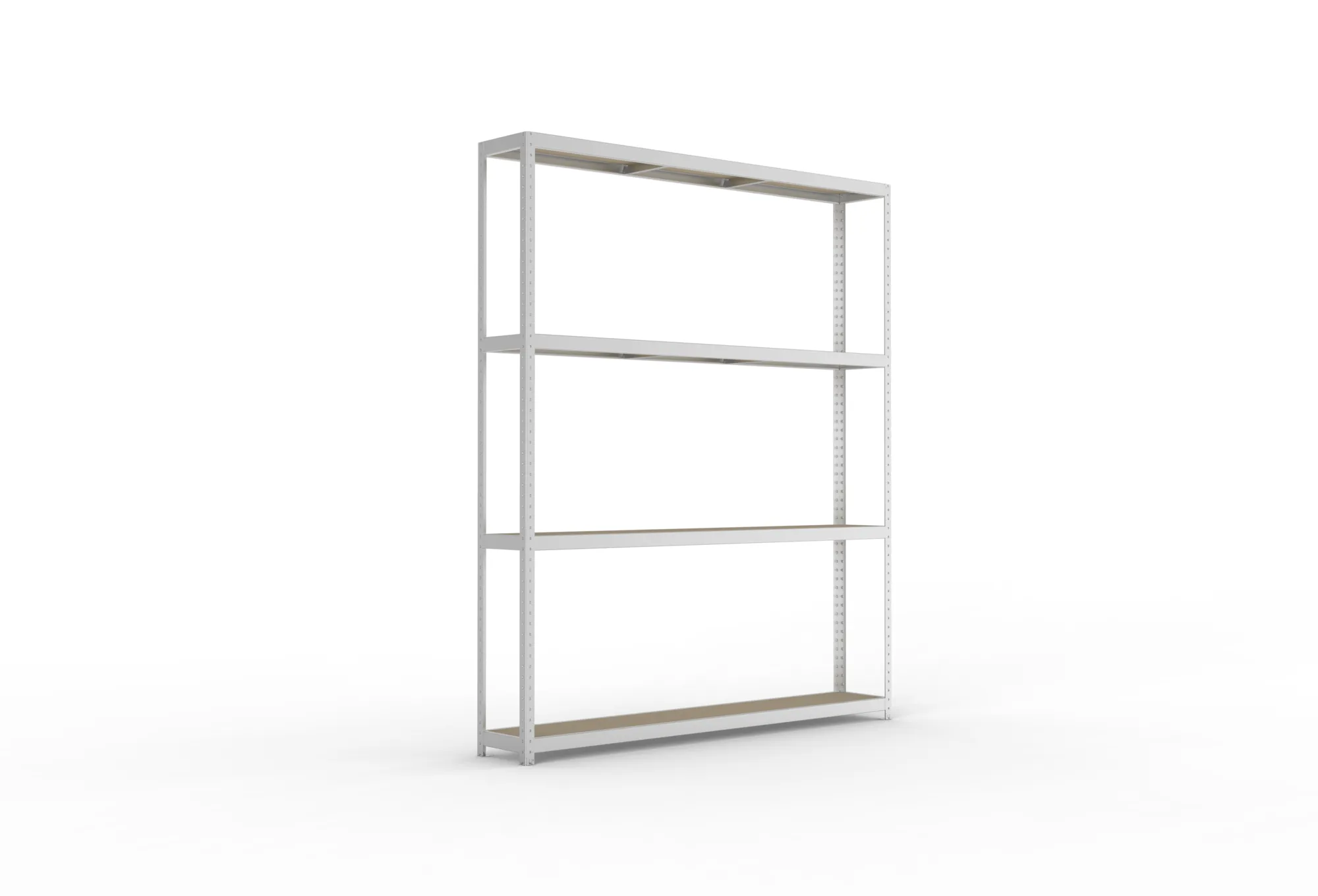 META SPEED-RACK Weitspannregal | Komplettregal | 2970 x 2500 x 400 mm | Fachlast 400 kg | Spanplattenböden | 4 Ebenen