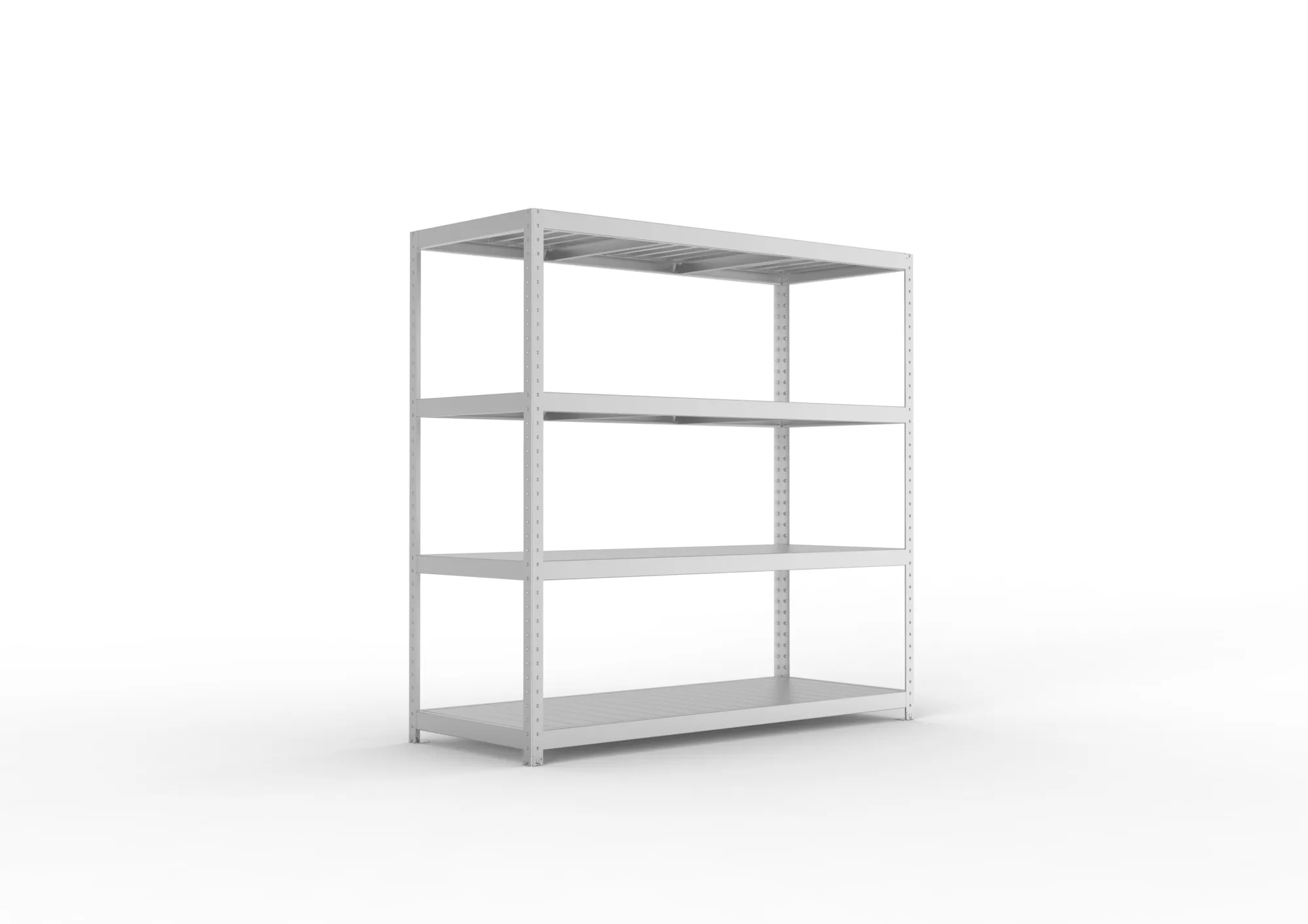 META SPEED-RACK Weitspannregal | Komplettregal | 1970 x 2000 x 800 mm | Fachlast 500 kg | Stahlpaneelböden | 4 Ebenen