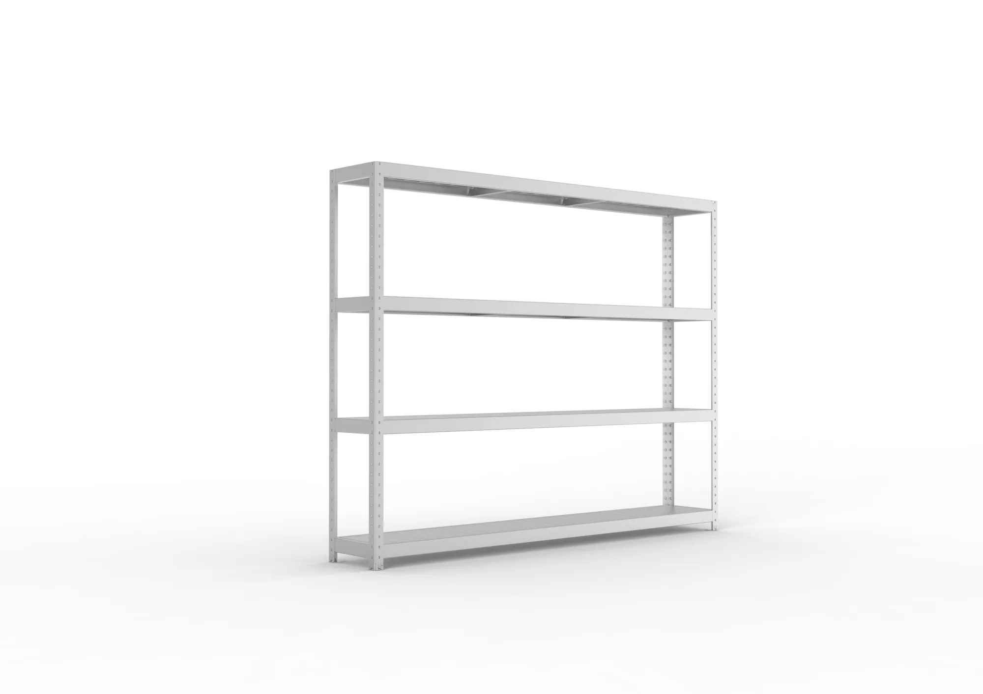 META SPEED-RACK Weitspannregal | Komplettregal | 1970 x 2500 x 400 mm | Fachlast 400 kg | Stahlpaneelböden | 4 Ebenen