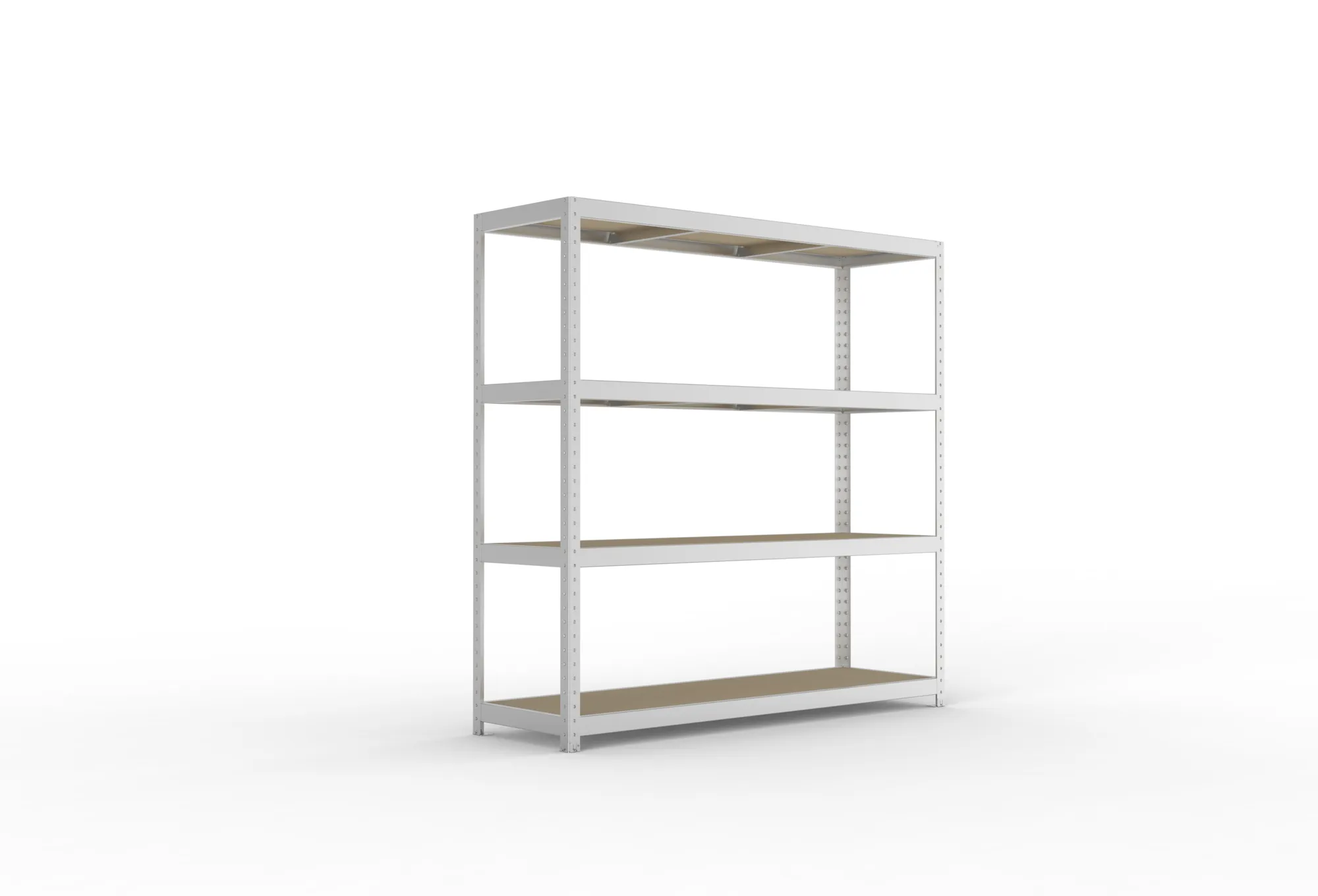 META SPEED-RACK Weitspannregal | Komplettregal | 1970 x 2000 x 600 mm | Fachlast 500 kg | Spanplattenböden | 4 Ebenen