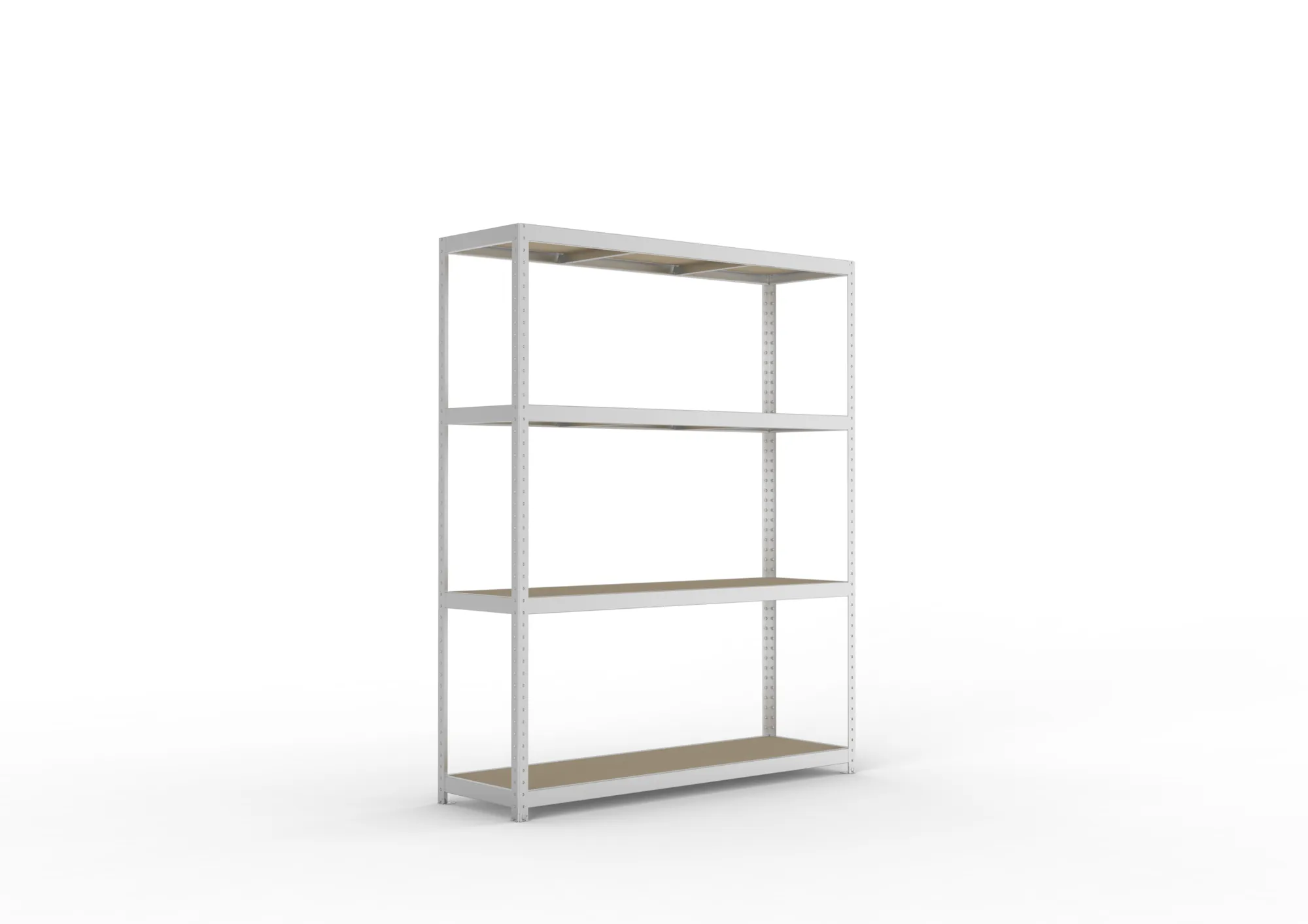 META SPEED-RACK Weitspannregal | Komplettregal | 2470 x 2000 x 600 mm | Fachlast 500 kg | Spanplattenböden | 4 Ebenen
