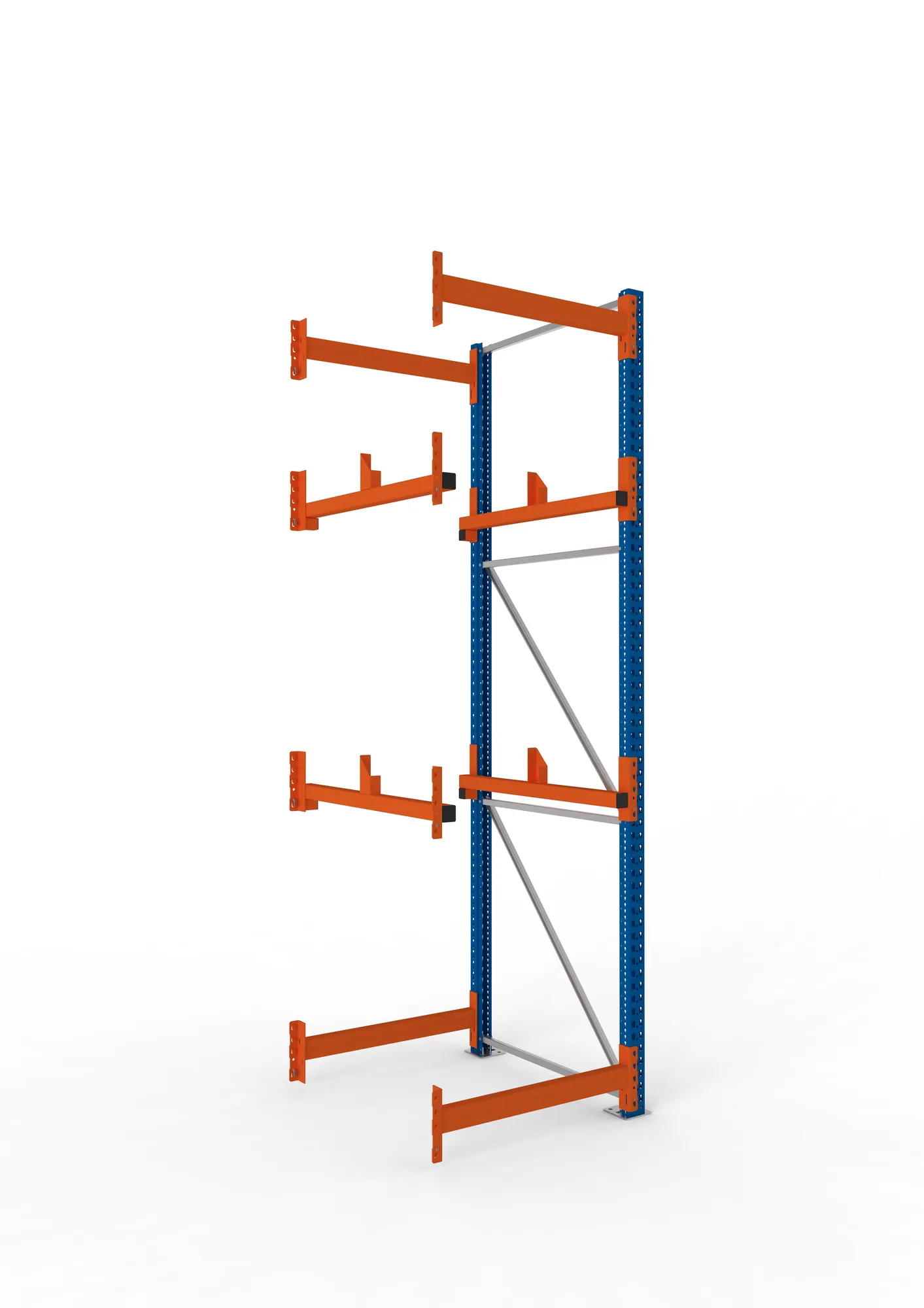 META MULTIPAL | Kabeltrommelregal | Anbauregal | 3300 x 900 x 1100 mm | Feldlast 4000 kg | 2 Ebenen | Typ 1 | RAL 5010
