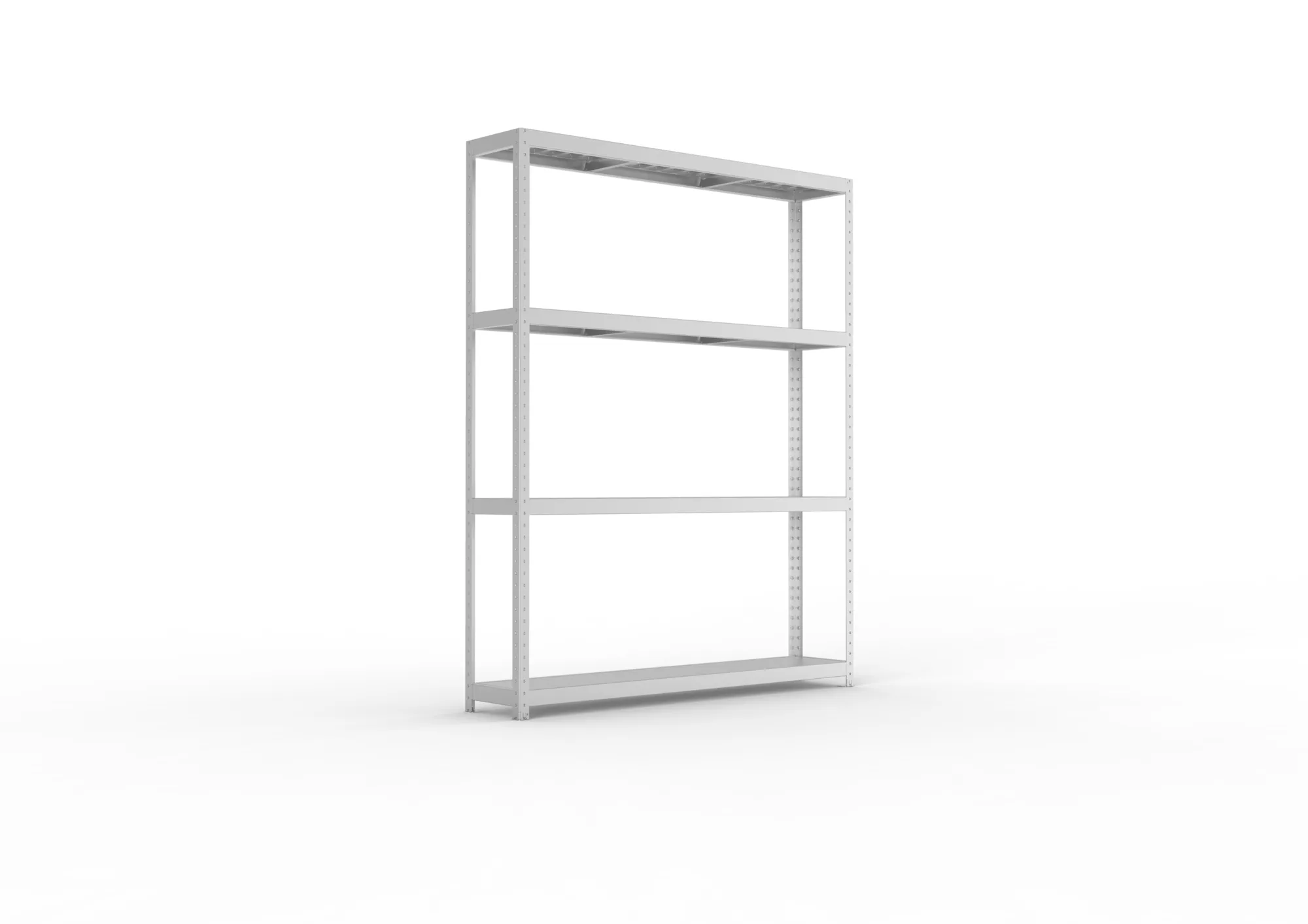 META SPEED-RACK Weitspannregal | Komplettregal | 2470 x 2000 x 400 mm | Fachlast 500 kg | Stahlpaneelböden | 4 Ebenen