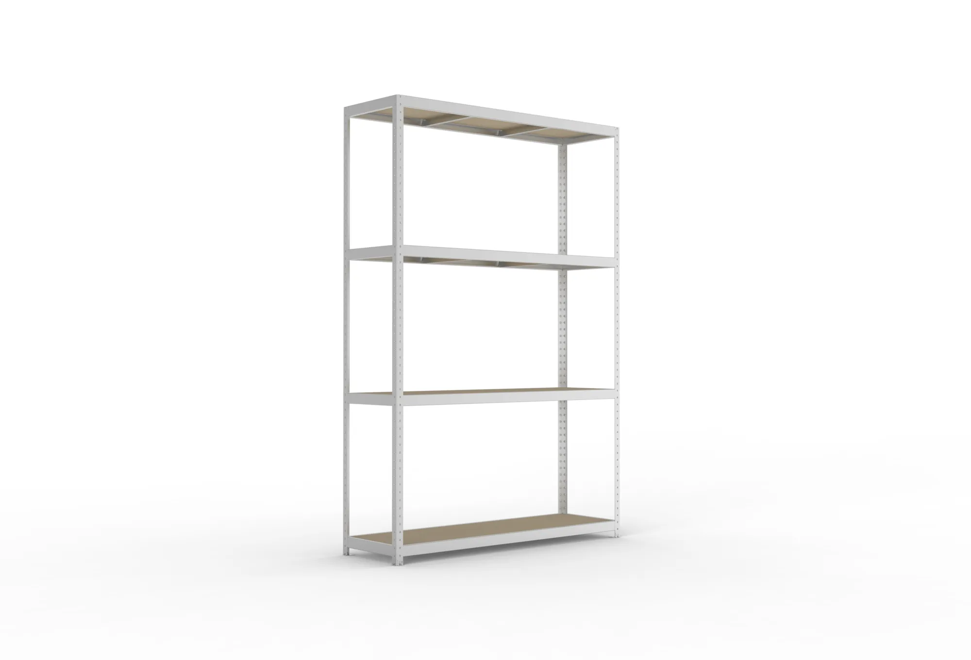 META SPEED-RACK Weitspannregal | Komplettregal | 2970 x 2000 x 600 mm | Fachlast 500 kg | Spanplattenböden | 4 Ebenen