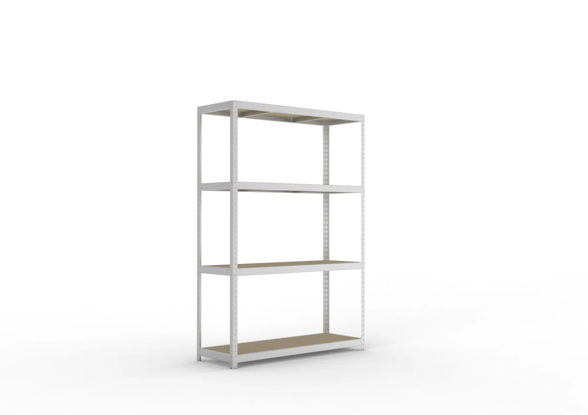 META SPEED-RACK Weitspannregal | Komplettregal | 2470 x 1700 x 600 mm | Fachlast 500 kg | Spanplattenböden | 4 Ebenen