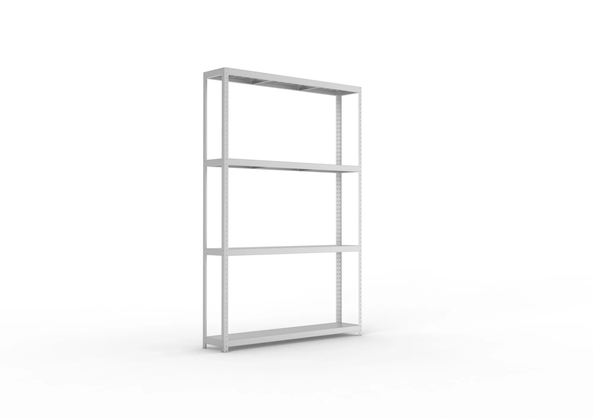 META SPEED-RACK Weitspannregal | Komplettregal | 2970 x 2000 x 400 mm | Fachlast 500 kg | Stahlpaneelböden | 4 Ebenen