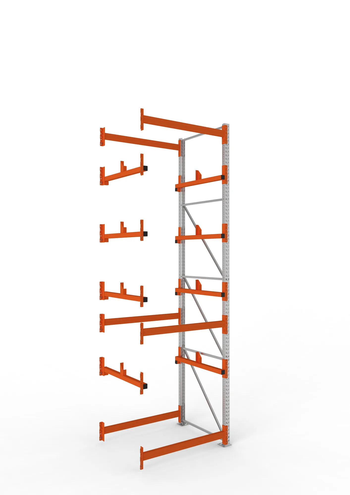 META MULTIPAL | Kabeltrommelregal | Anbauregal | 4400 x 1300 x 1100 mm | Feldlast 5500 kg | 2 Ebenen | Typ 1 | verzinkt