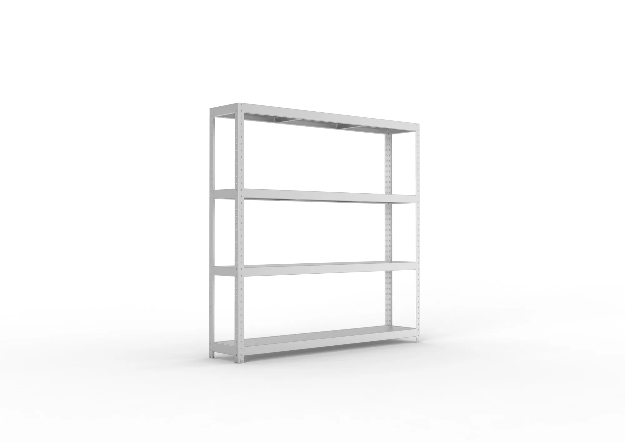 META SPEED-RACK Weitspannregal | Komplettregal | 1970 x 2000 x 400 mm | Fachlast 500 kg | Stahlpaneelböden | 4 Ebenen