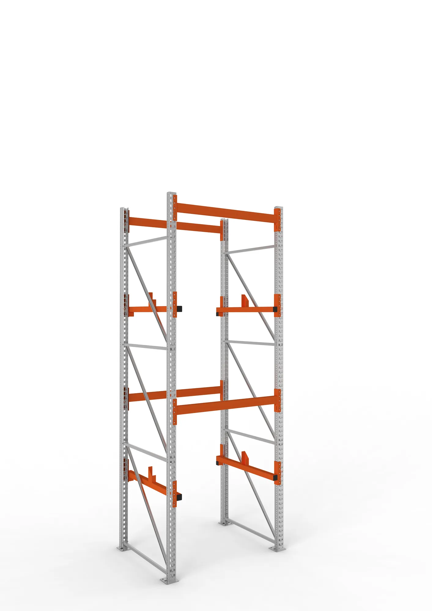 META MULTIPAL | Kabeltrommelregal | Grundregal | 3800 x 1300 x 1100 mm | Feldlast 4000 kg | 2 Ebenen | Typ 1 | verzinkt