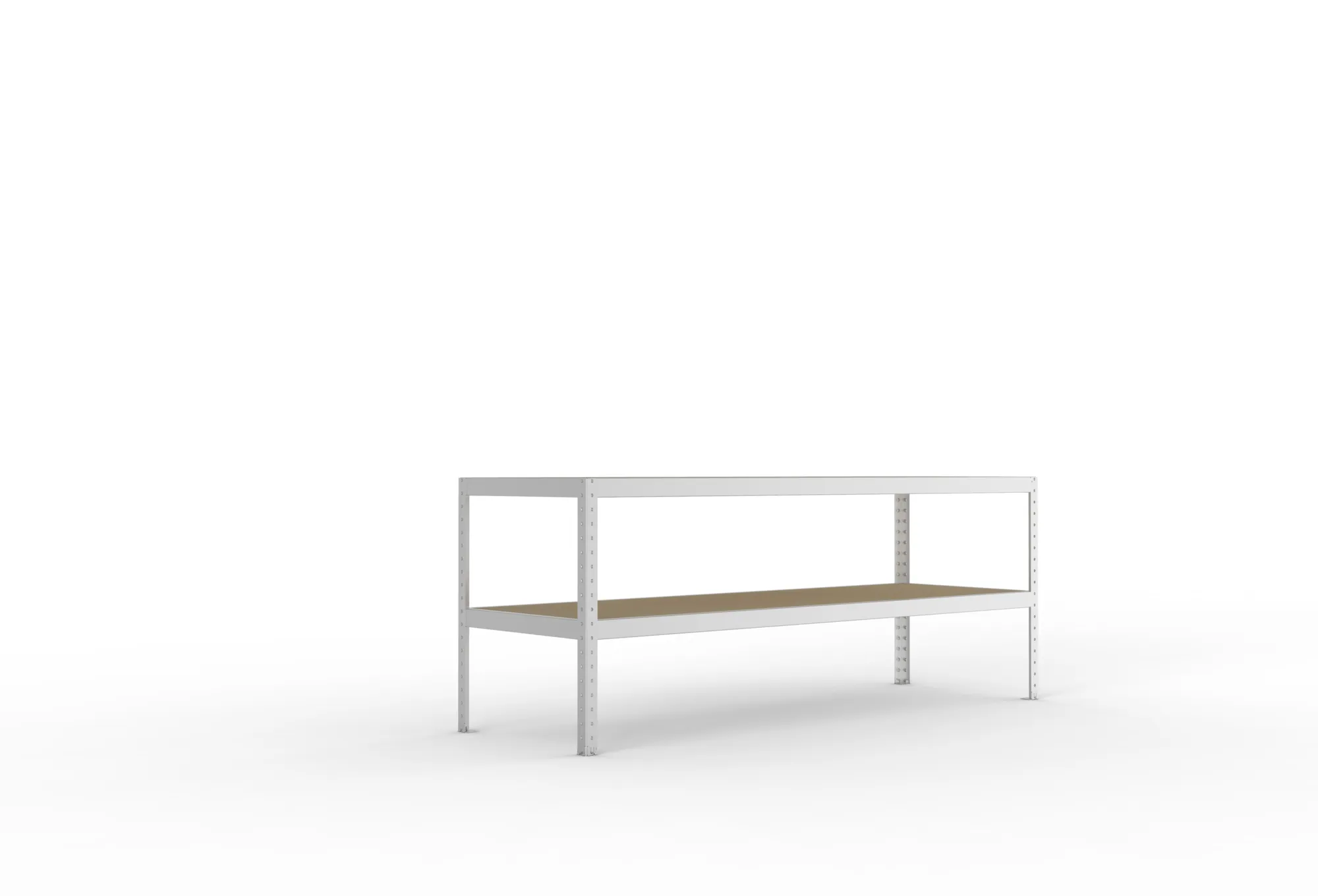 META SPEED-RACK | Packtisch | 970 x 2500 x 800 mm | 2 Ebenen | verzinkt