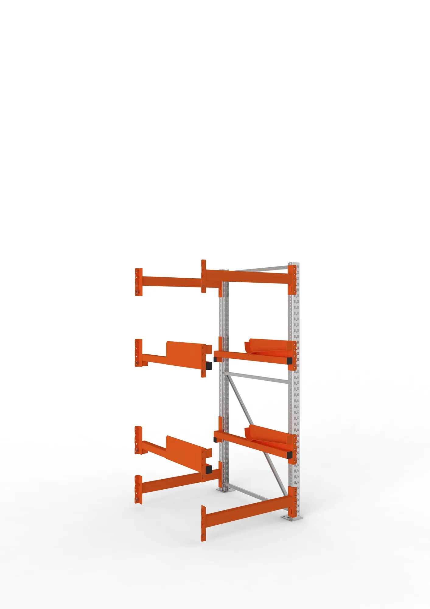 META MULTIPAL | Kabeltrommelregal | Anbauregal | 2200 x 900 x 1100 mm | Feldlast 4000 kg | 2 Ebenen | Typ 2 | verzinkt