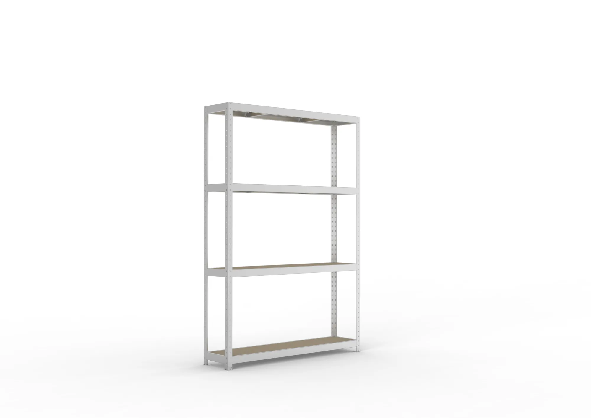 META SPEED-RACK Weitspannregal | Komplettregal | 2470 x 1700 x 400 mm | Fachlast 500 kg | Spanplattenböden | 4 Ebenen