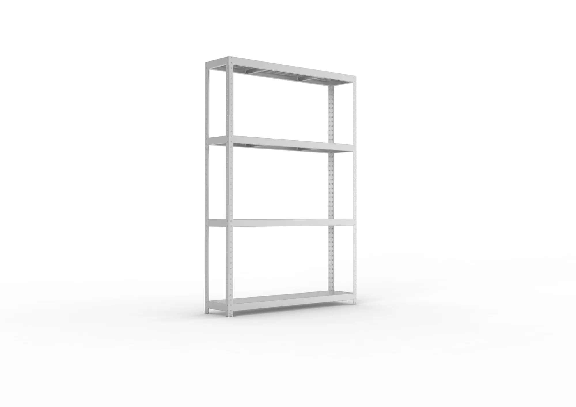 META SPEED-RACK Weitspannregal | Komplettregal | 2470 x 1700 x 600 mm | Fachlast 500 kg | Stahlpaneelböden | 4 Ebenen