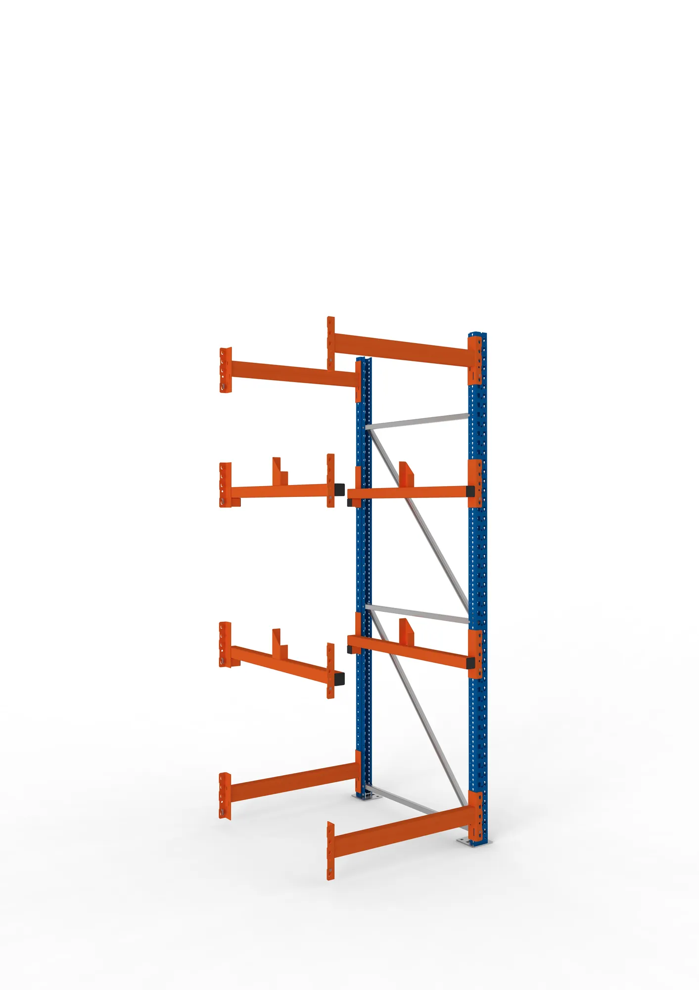 META MULTIPAL | Kabeltrommelregal | Anbauregal | 2700 x 900 x 1100 mm | Feldlast 4000 kg | 2 Ebenen | Typ 1 | RAL 5010