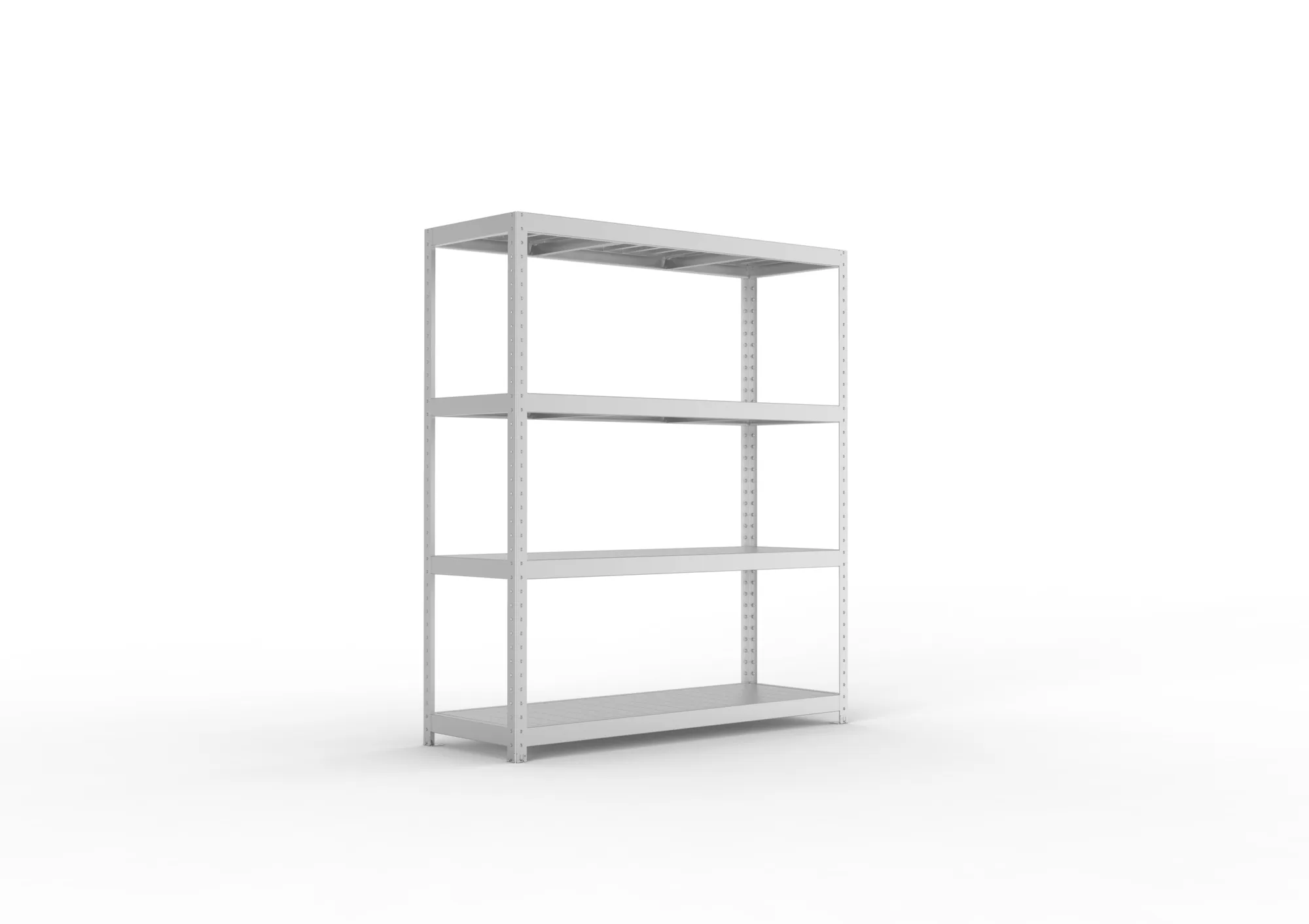 META SPEED-RACK Weitspannregal | Komplettregal | 1970 x 1700 x 600 mm | Fachlast 500 kg | Stahlpaneelböden | 4 Ebenen