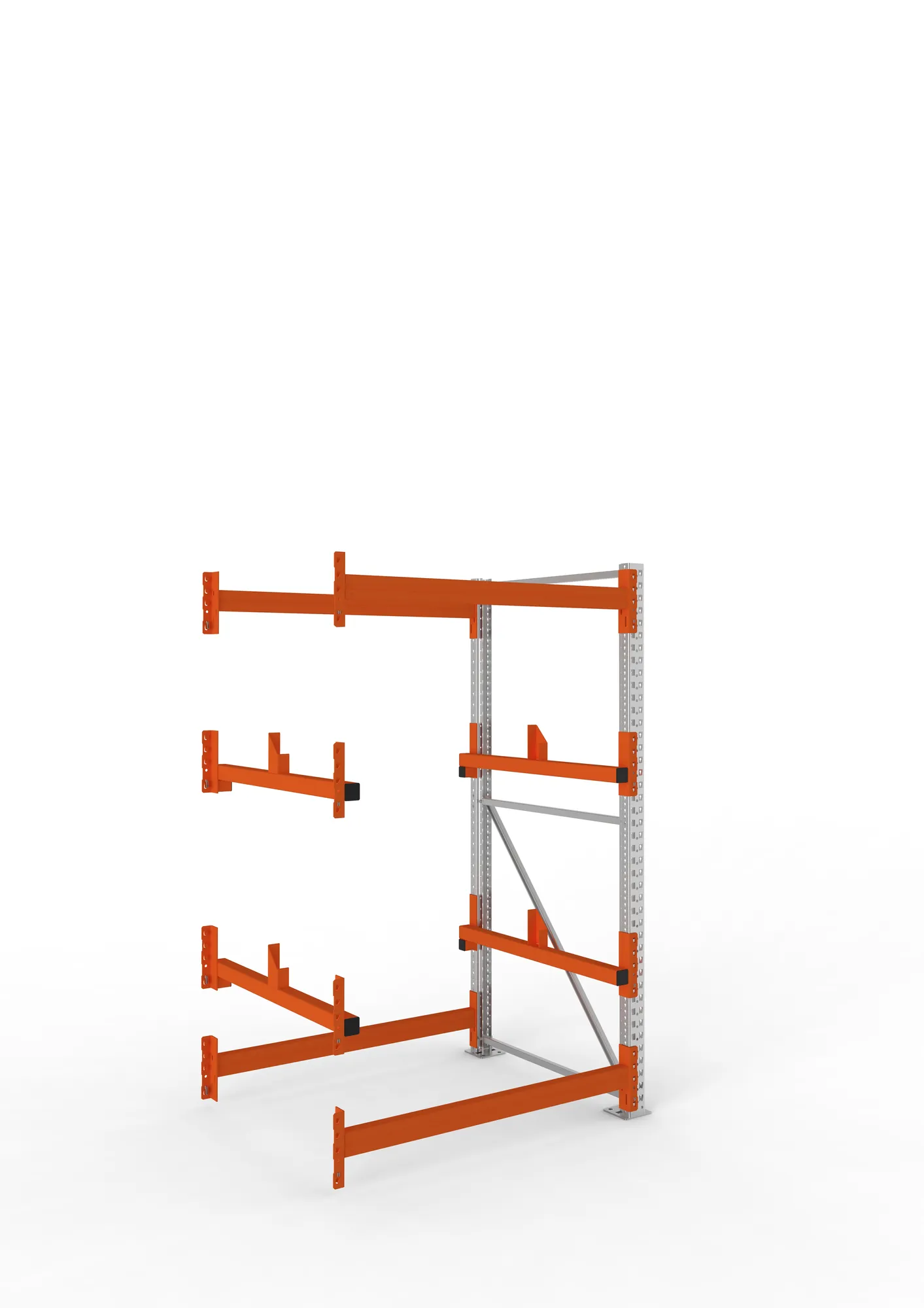 META MULTIPAL | Kabeltrommelregal | Anbauregal | 2200 x 1300 x 1100 mm | Feldlast 4000 kg | 2 Ebenen | Typ 1 | verzinkt