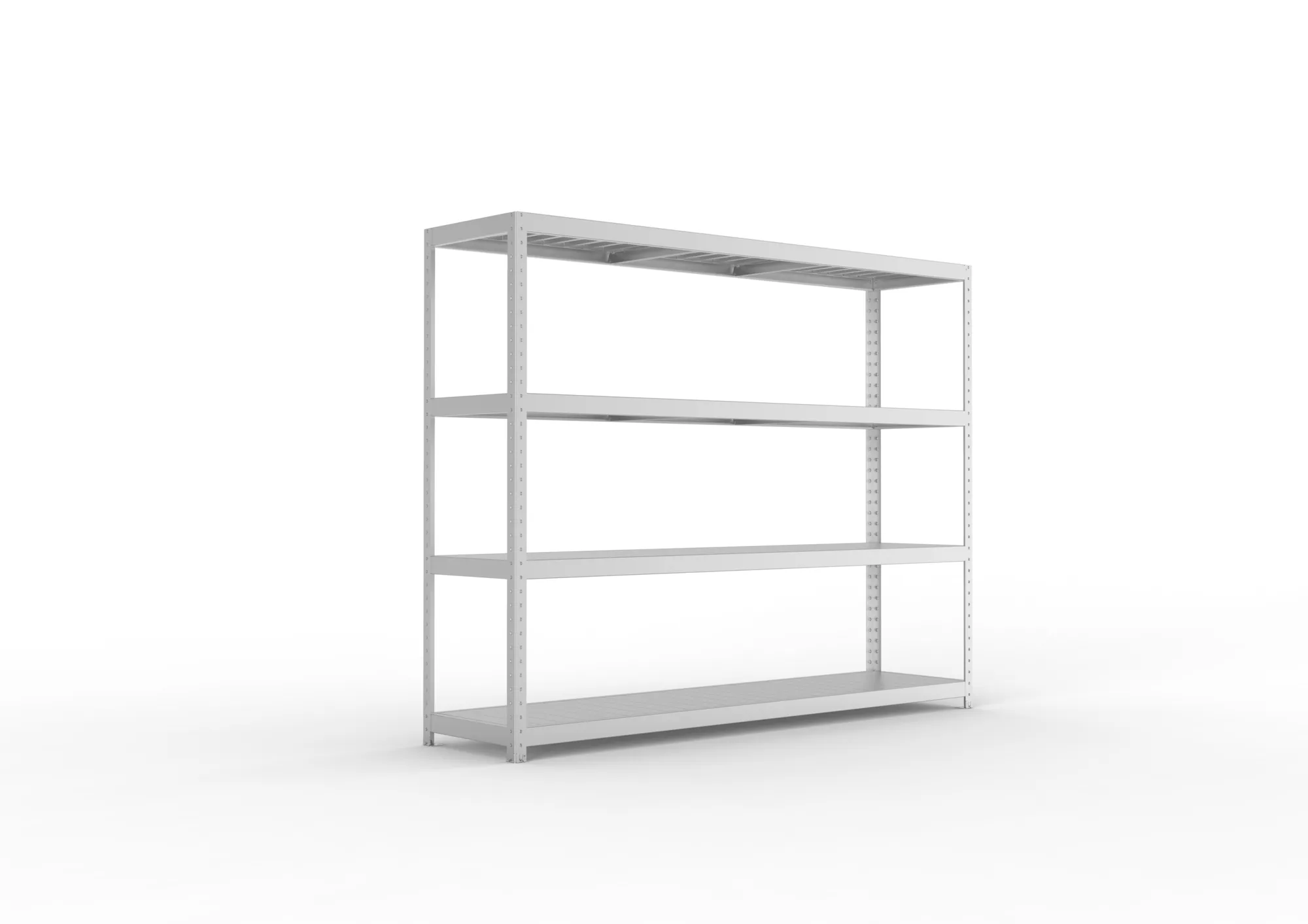 META SPEED-RACK Weitspannregal | Komplettregal | 1970 x 2500 x 600 mm | Fachlast 400 kg | Stahlpaneelböden | 4 Ebenen