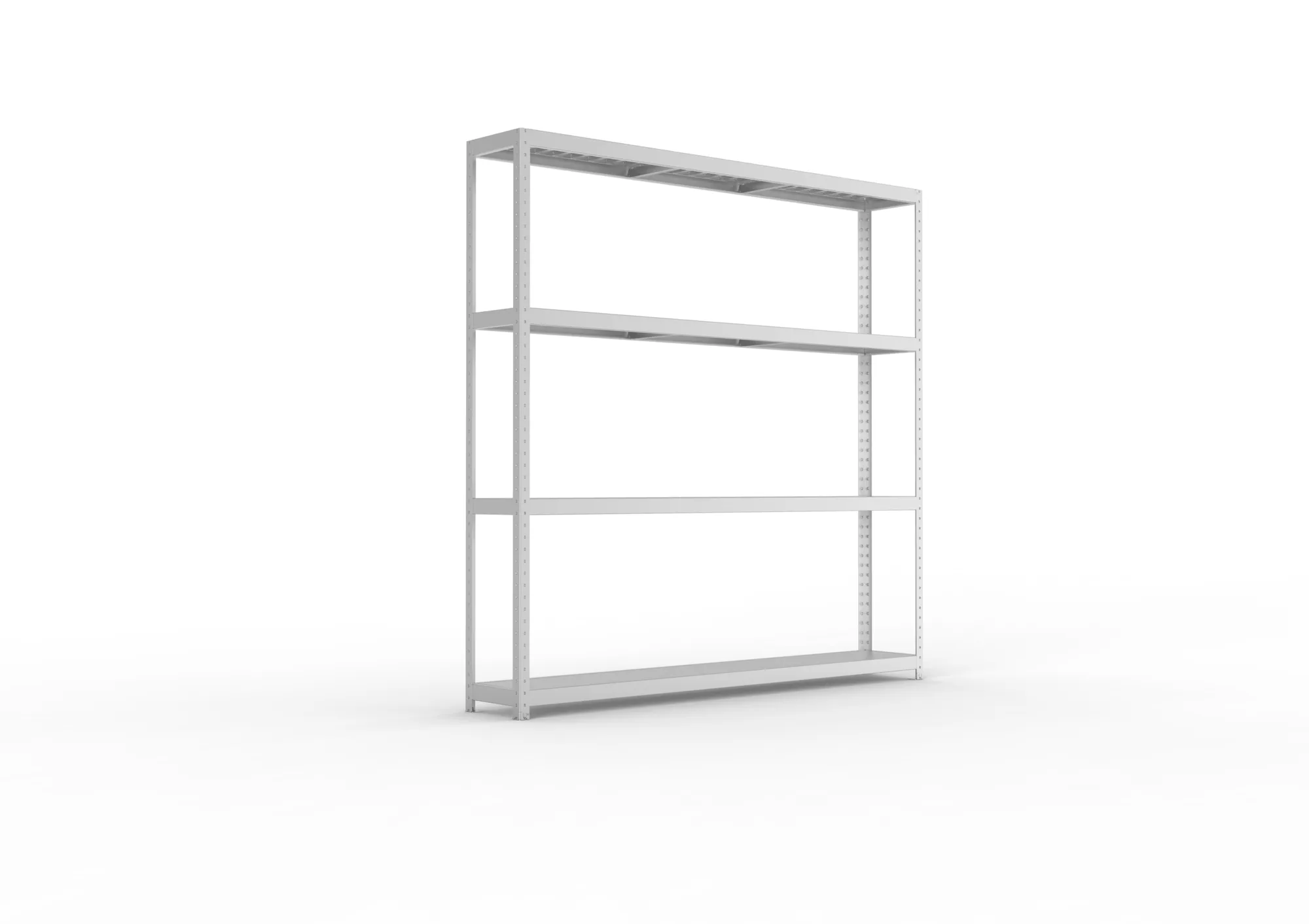META SPEED-RACK Weitspannregal | Komplettregal | 2470 x 2500 x 400 mm | Fachlast 400 kg | Stahlpaneelböden | 4 Ebenen