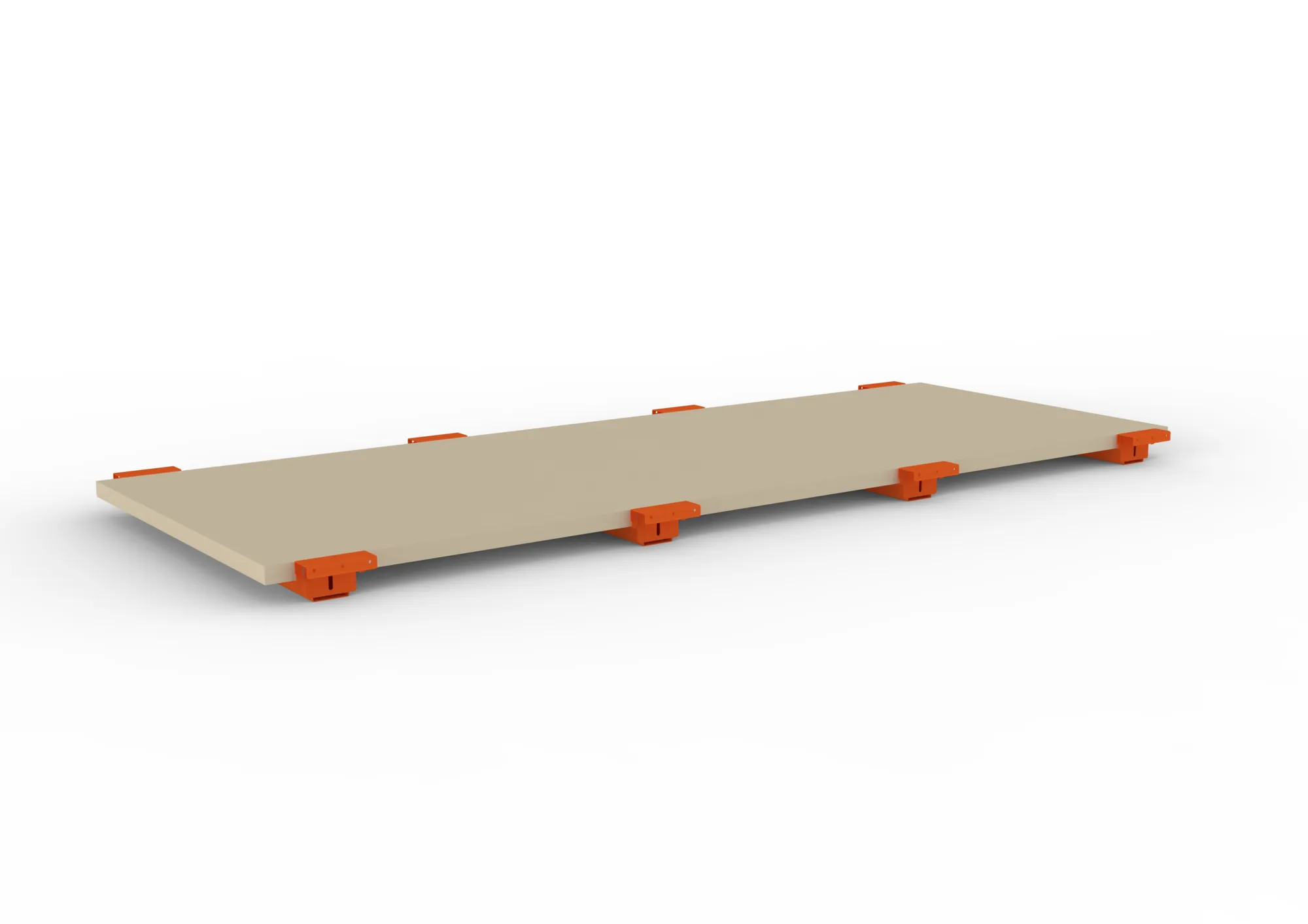 META MULTIPAL | Spanplattenboden 38 mm mit abgesetzten Tiefenauflagen | 2700 x 1100 mm