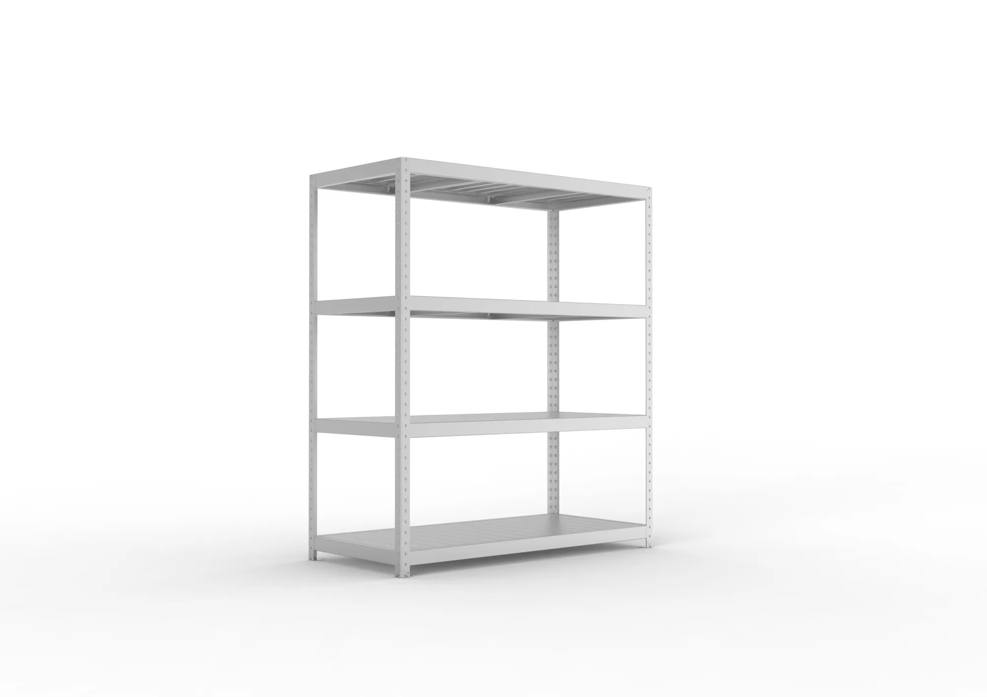 META SPEED-RACK Weitspannregal | Komplettregal | 1970 x 1700 x 800 mm | Fachlast 500 kg | Stahlpaneelböden | 4 Ebenen
