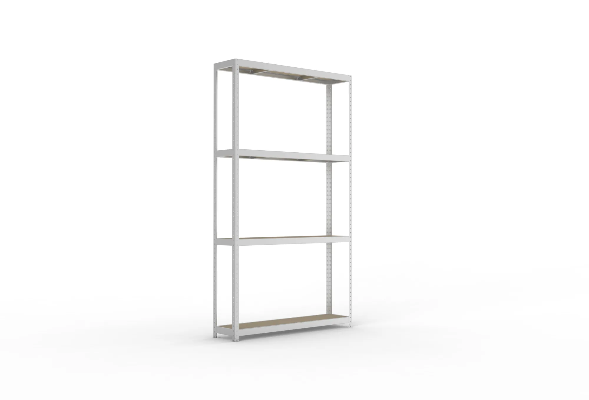 META SPEED-RACK Weitspannregal | Komplettregal | 2970 x 1700 x 400 mm | Fachlast 500 kg | Spanplattenböden | 4 Ebenen
