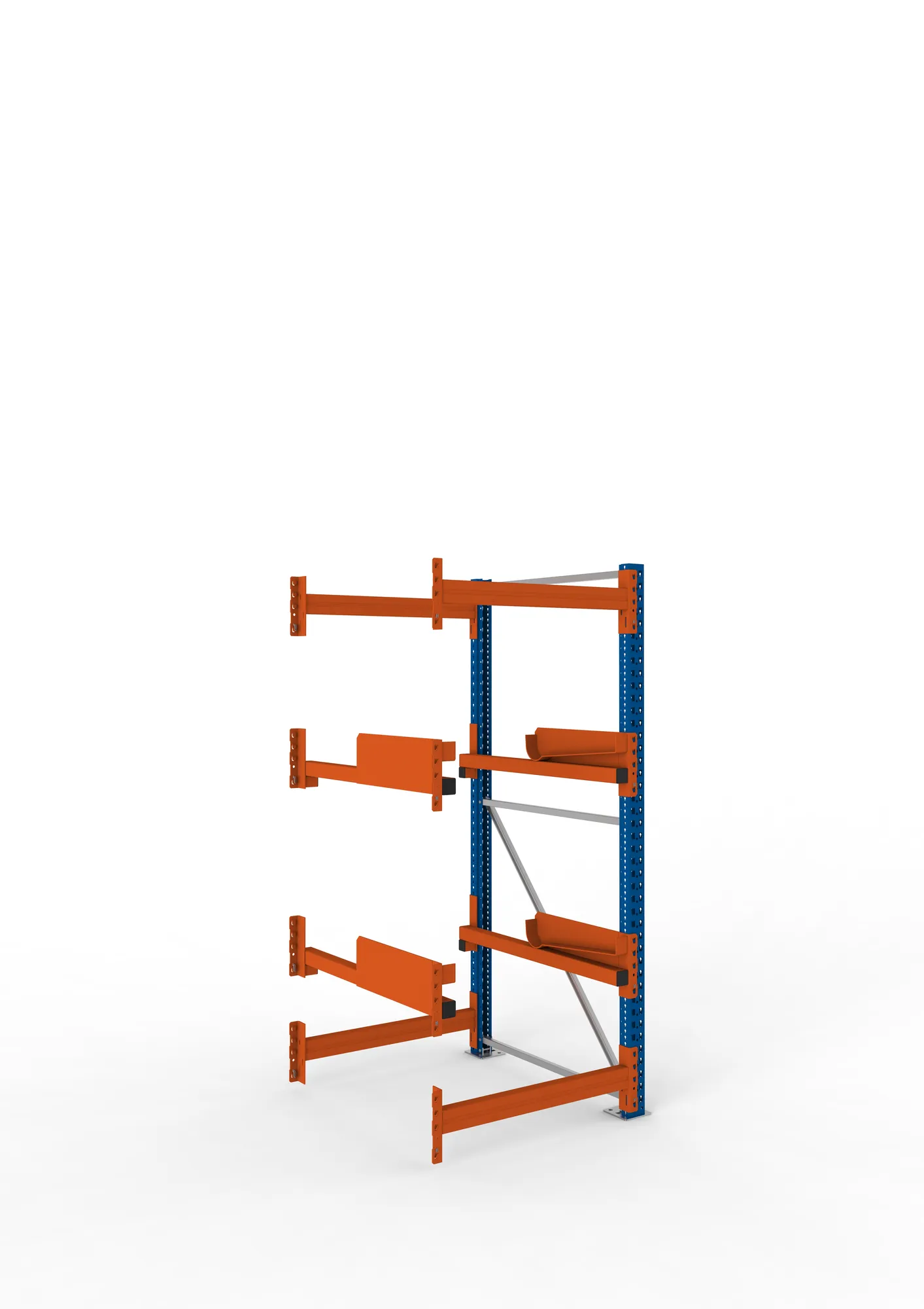 META MULTIPAL | Kabeltrommelregal | Anbauregal | 2200 x 900 x 1100 mm | Feldlast 4000 kg | 2 Ebenen | Typ 2 | RAL 5010