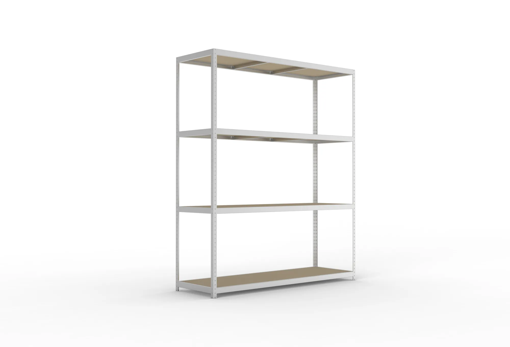 META SPEED-RACK Weitspannregal | Komplettregal | 2970 x 2500 x 800 mm | Fachlast 400 kg | Spanplattenböden | 4 Ebenen