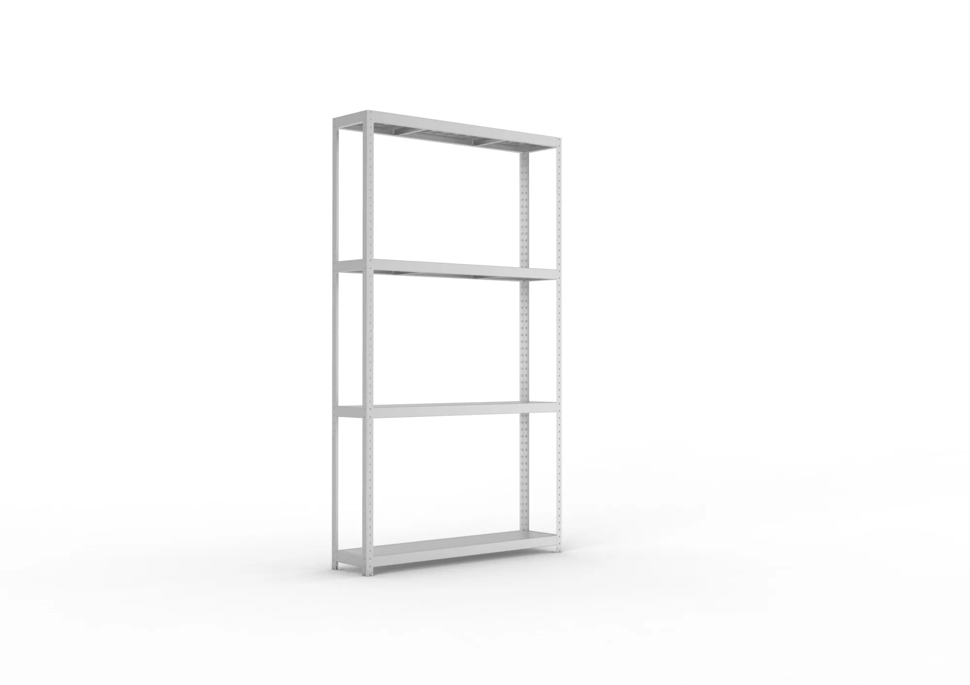 META SPEED-RACK Weitspannregal | Komplettregal | 2970 x 1700 x 400 mm | Fachlast 500 kg | Stahlpaneelböden | 4 Ebenen